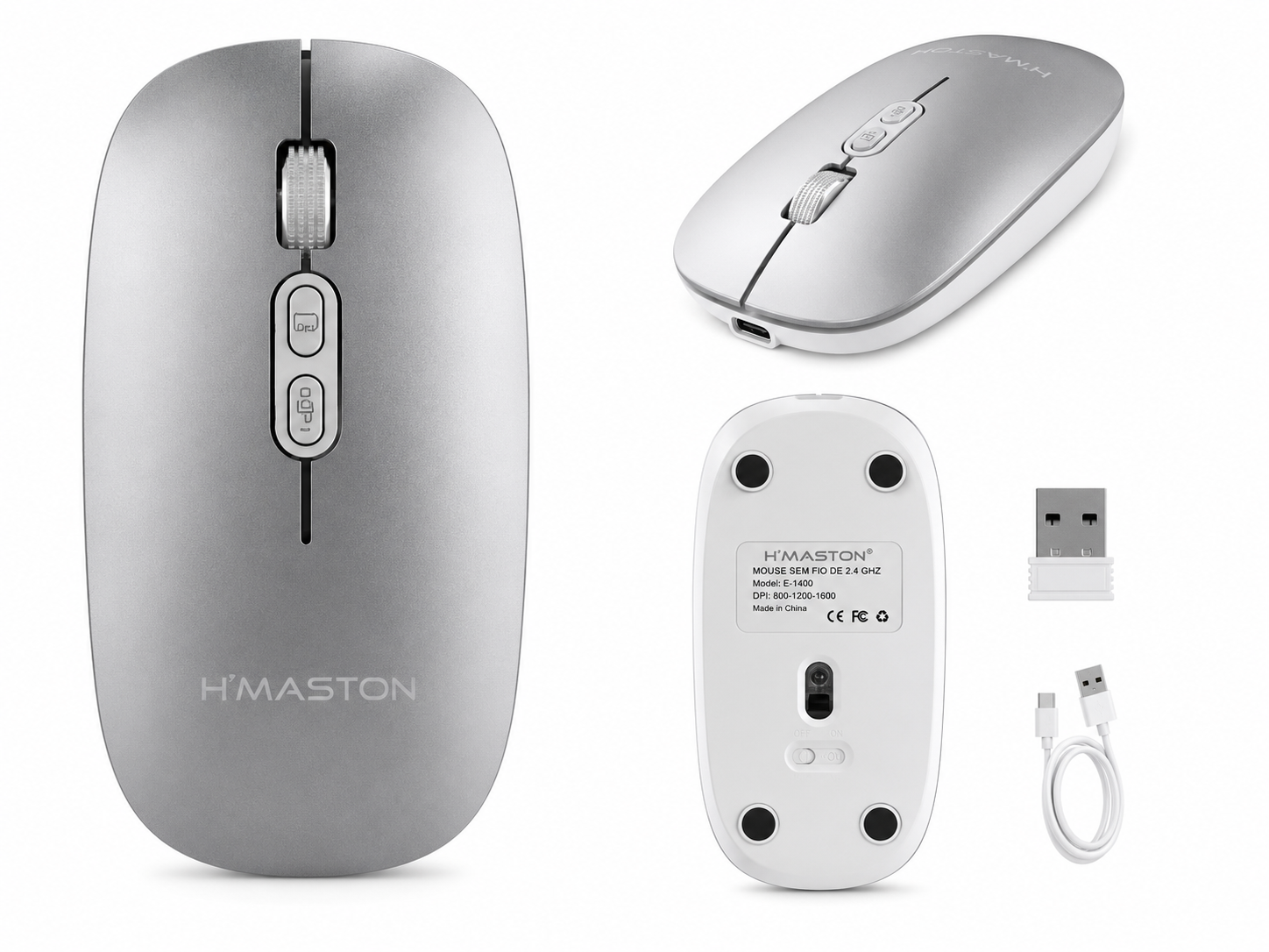 Mouse Sem Fio H'Maston E-1400