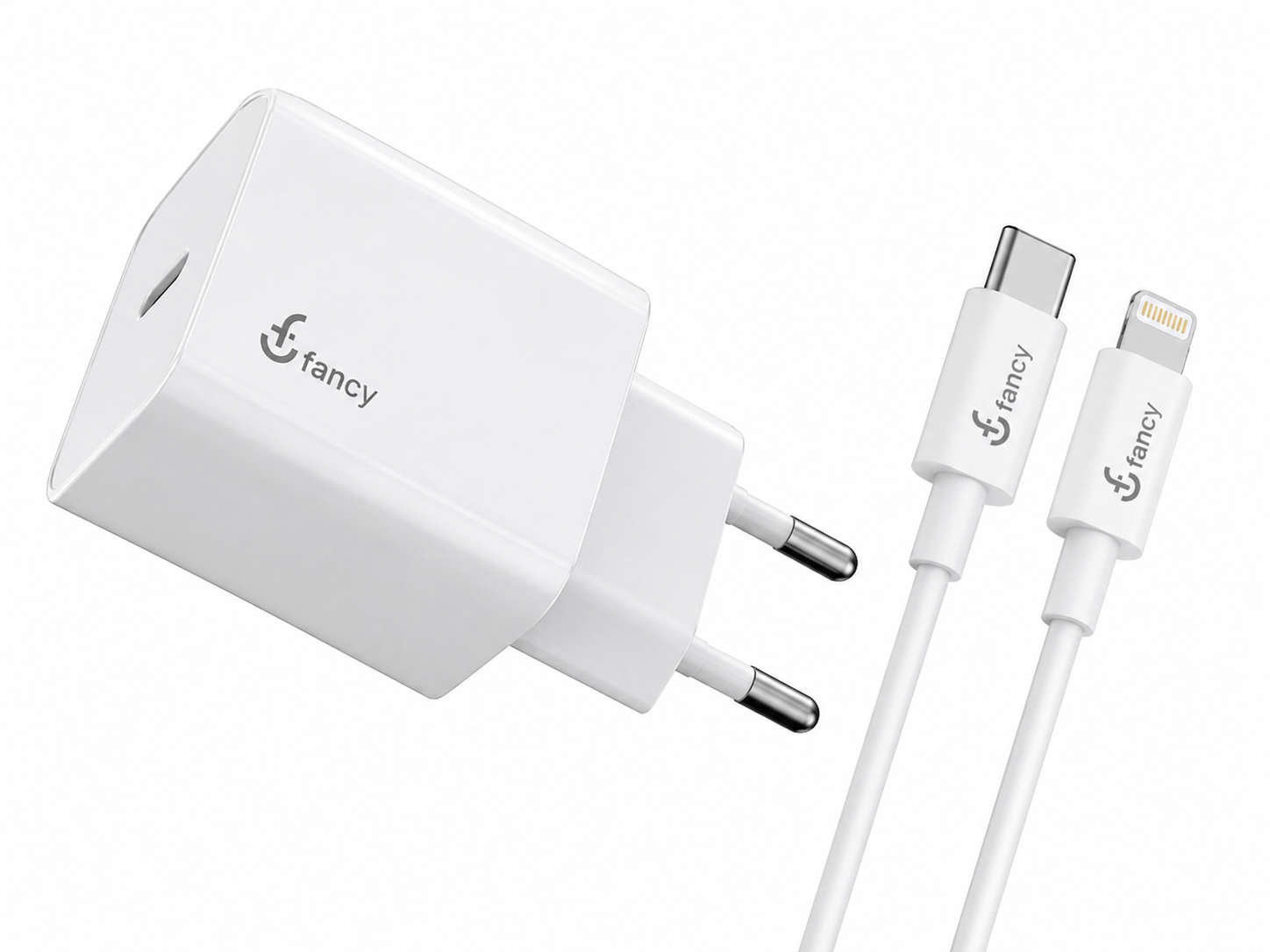 Carregador Fancy Suprema com Cabo USB-C para Lightning